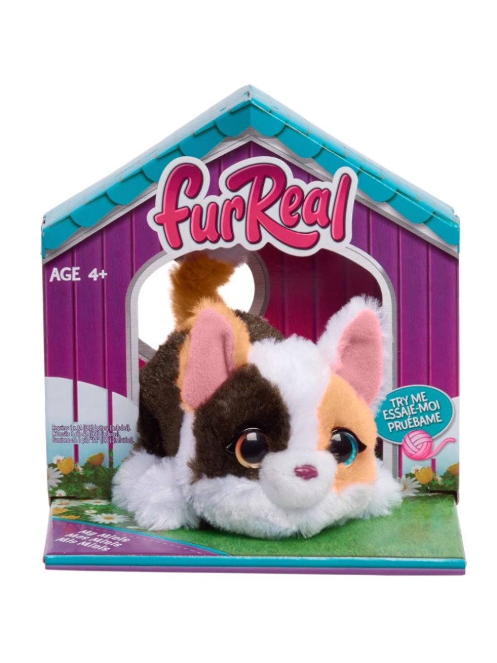 furReal My Minis Kitty Interactive Toy, Small Plush Kitty with Motion, Faux Fur